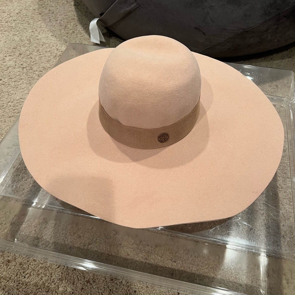 Maison Michel wide brim wool hat